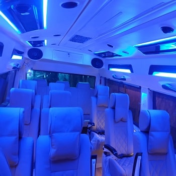 luxury-tempo-traveller-9-seater for rent in Bangalore airport near me