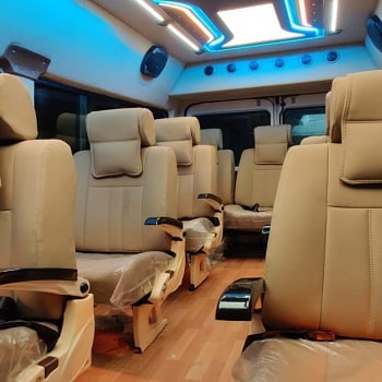9 seater tempo traveller for rent bangalore
