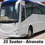 Travels office to rentals in Bangalore along with 35 seater bus